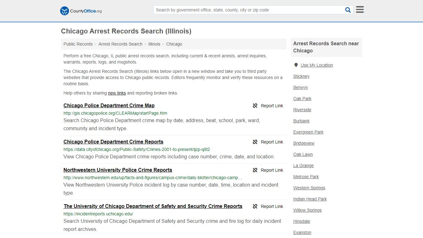 Arrest Records Search - Chicago, IL (Arrests & Mugshots) - County Office