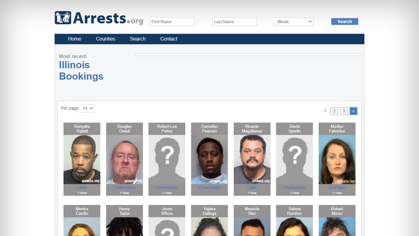 Illinois Arrests and Inmate Search